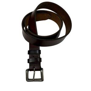 GAP Brown Genuine Leather Belt 34" Made In England Mens Classic Medium Width